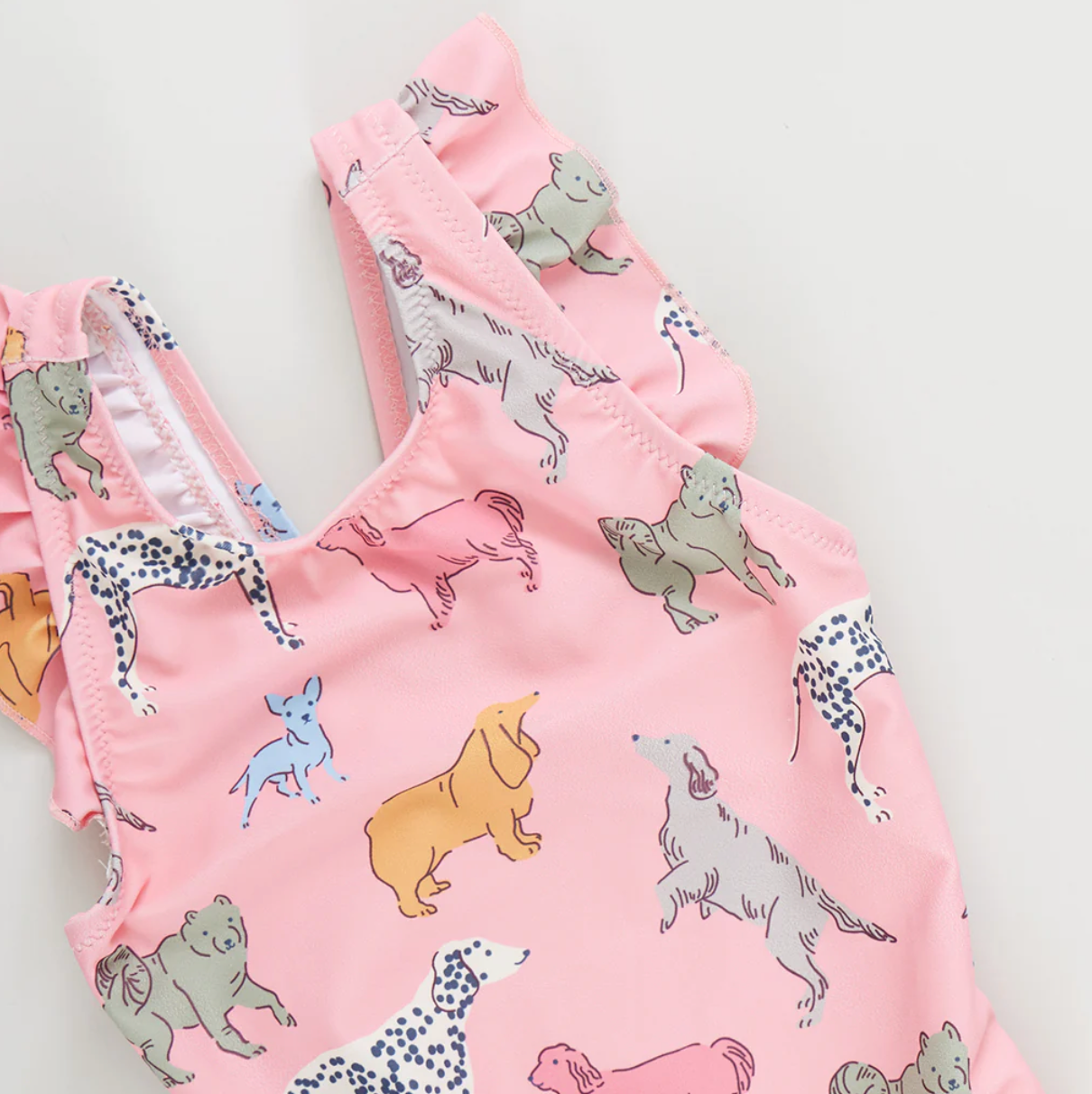 Girls Liv Suit - Pink Dogs
