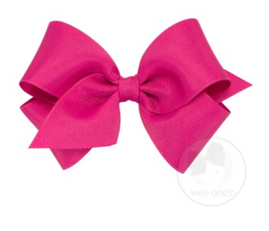 Shocking Pink Grosgrain Small Bow