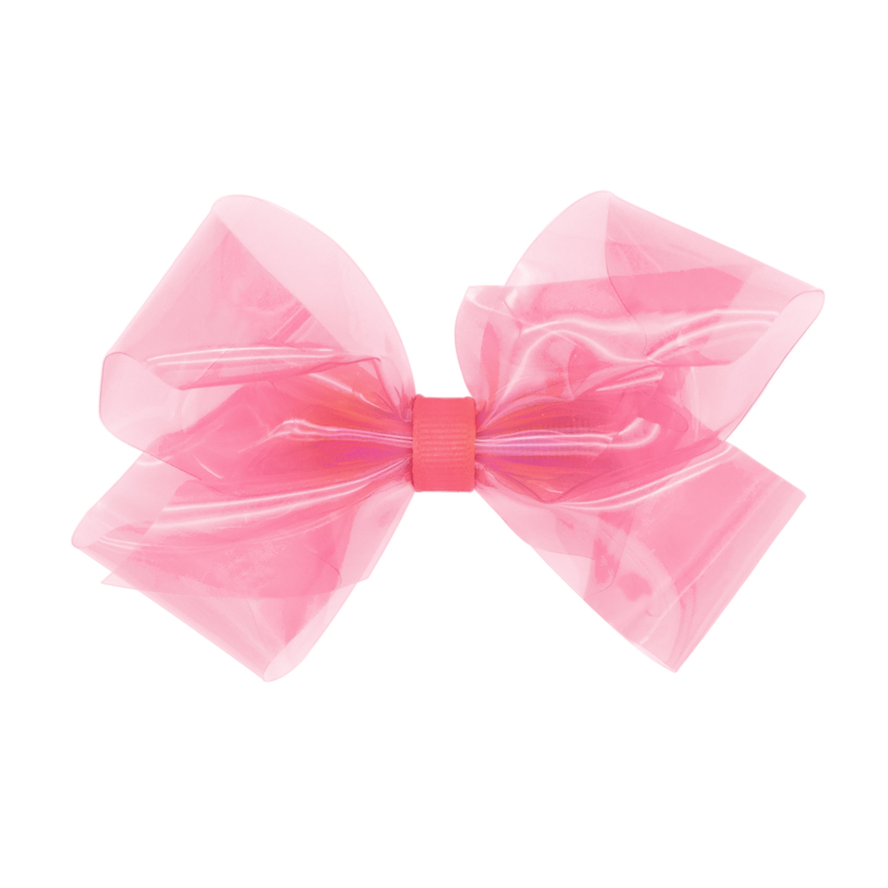 Coral Rose Medium Vinyl Swim Bow