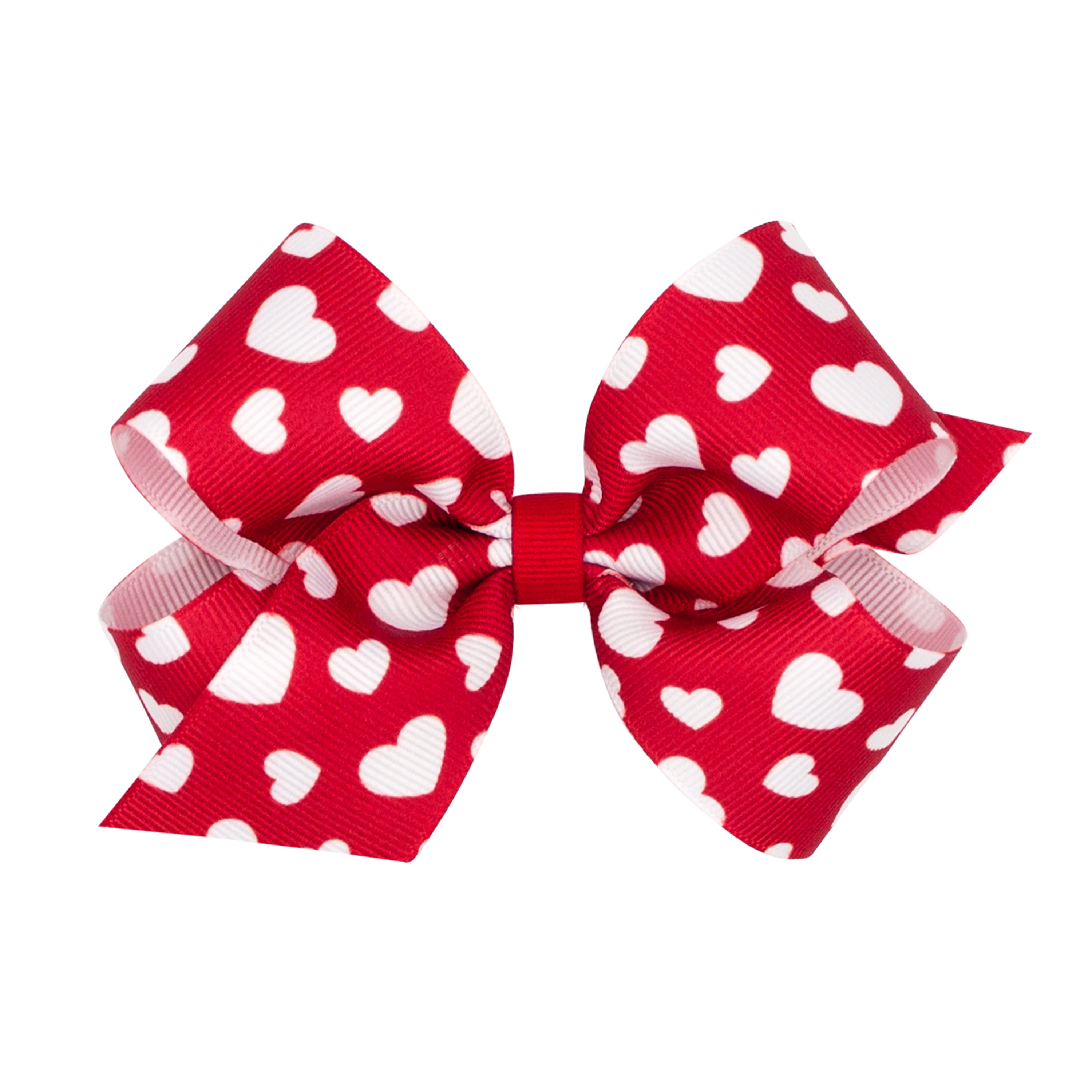 Medium Red Heart Grosgrain Bow