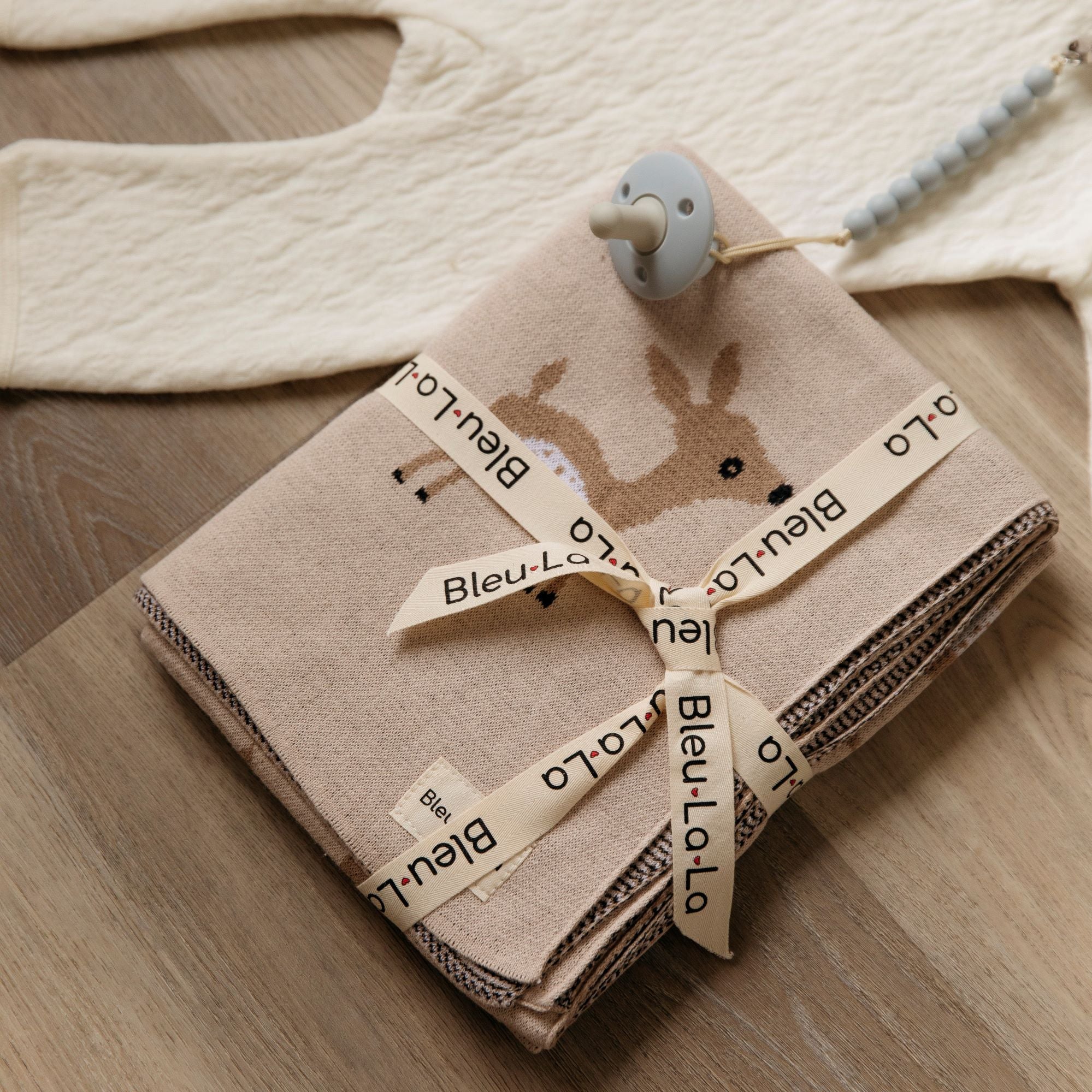 Whimsy Collection - Luxury 100% Cotton Knit Swaddle Baby Blanket