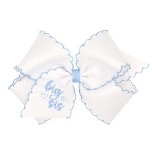 Blue King Moonstitch Big Sis Bow