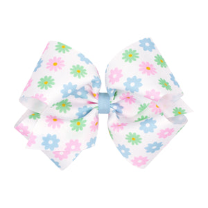 King Flower Grosgrain Bow