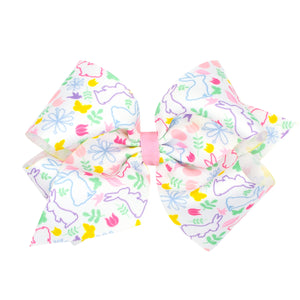 King Multi Bunny Grosgrain Bow