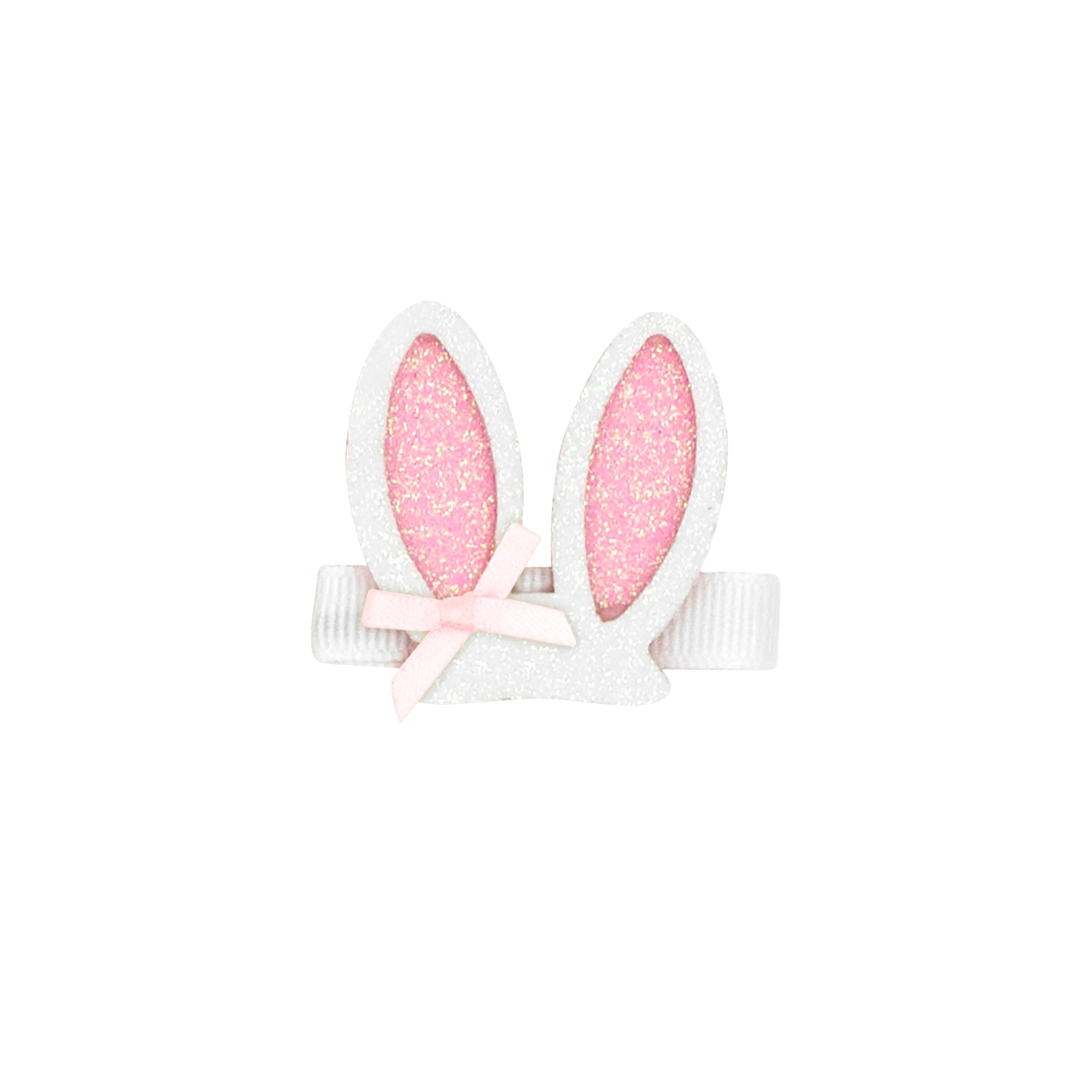 Layered Glitter Bunny Ears Hair Clip