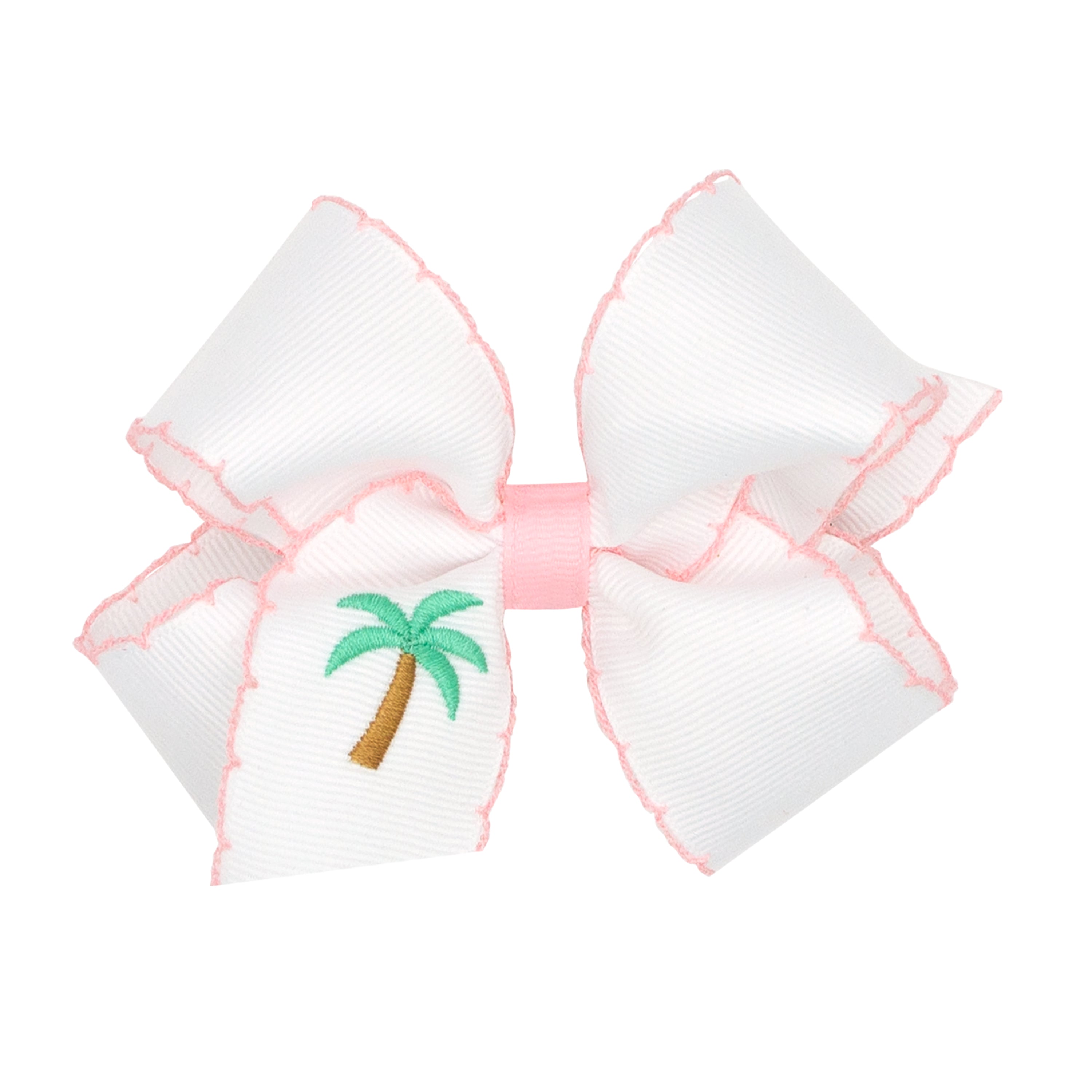 Medium Grosgrain Moonstitch Palm Tree Bow