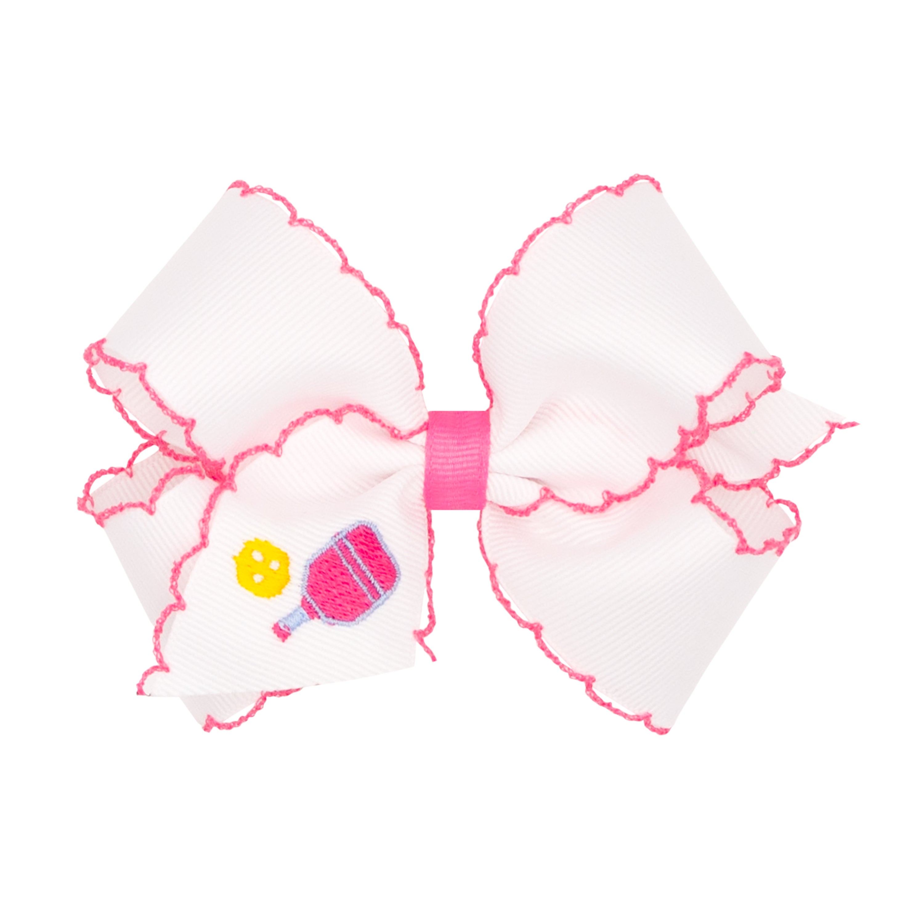 Medium Grosgrain Moonstitch Pickle Ball Bow