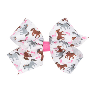 Medium Horse Grosgrain Bow