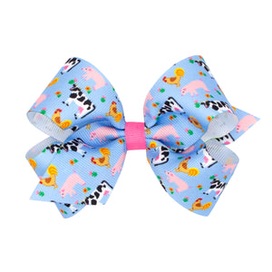 Medium Barnyard Grosgrain Bow