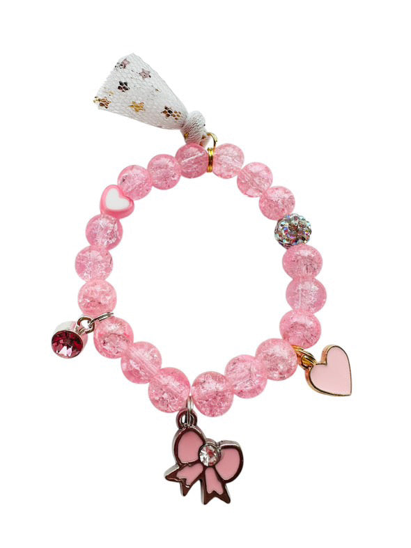 Valentine Bracelet - Pink Bow