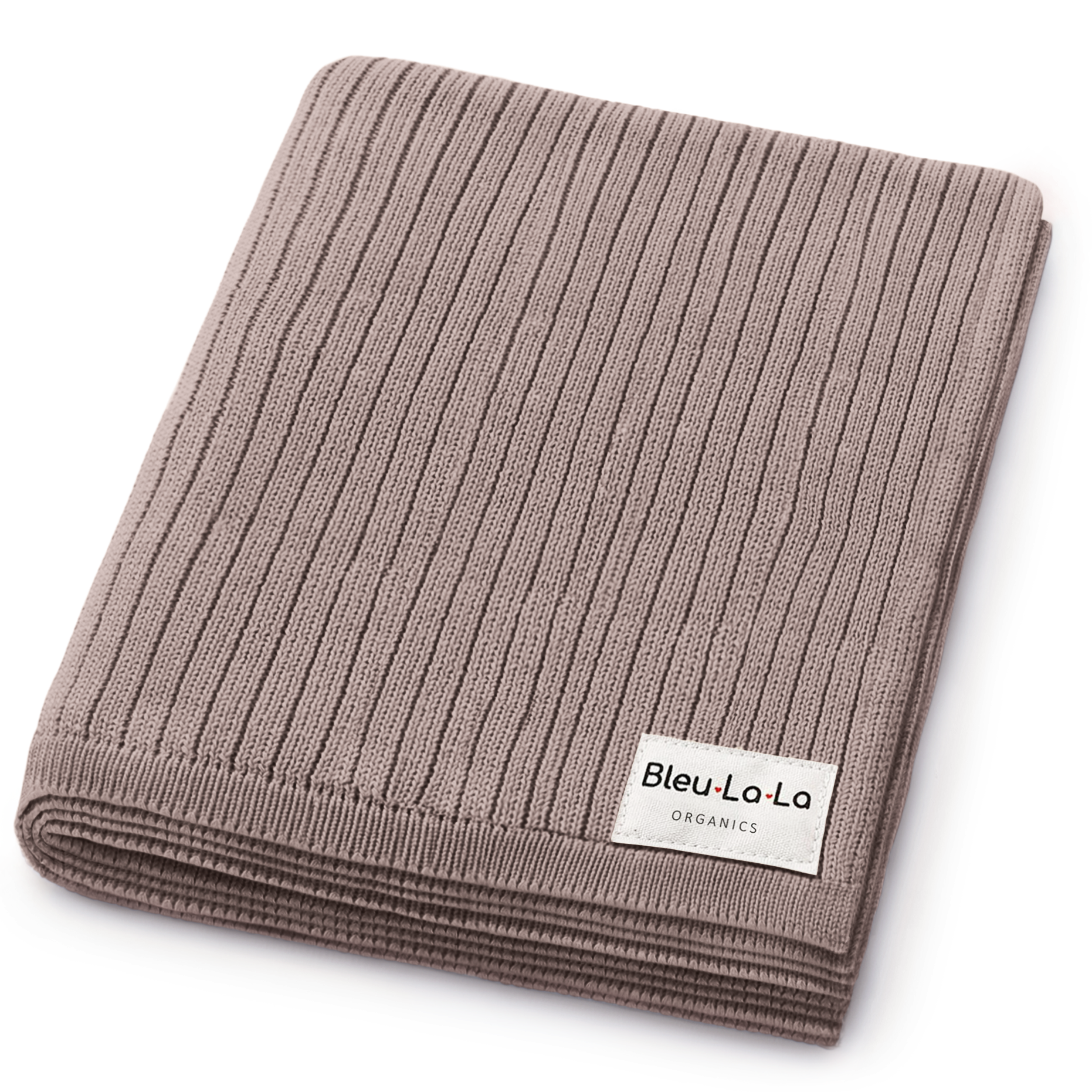 Organic Ribbed Knit Cotton Baby Blanket