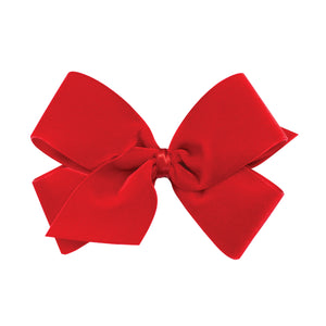 Red Small King Velvet Bow