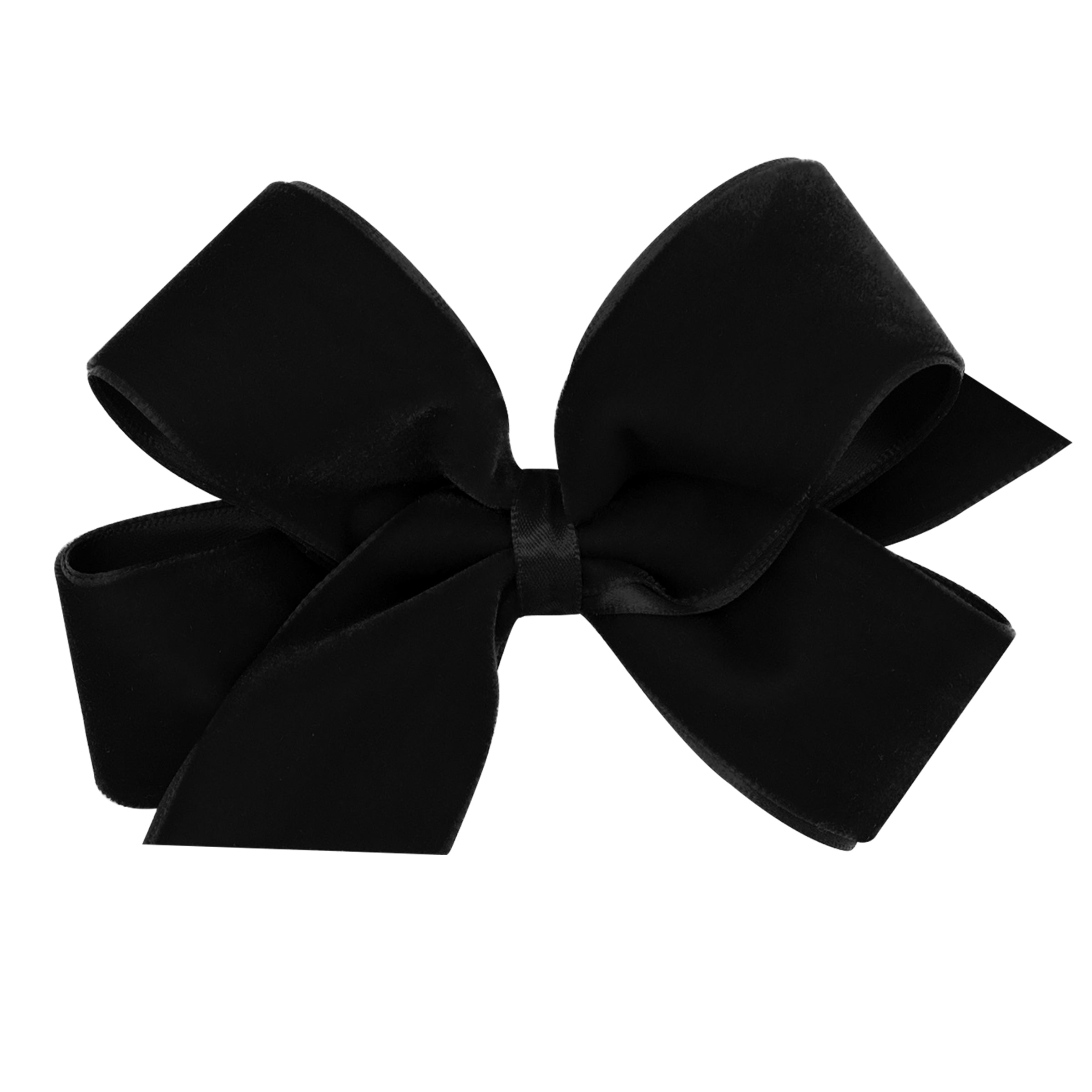 Black Medium Velvet Bow