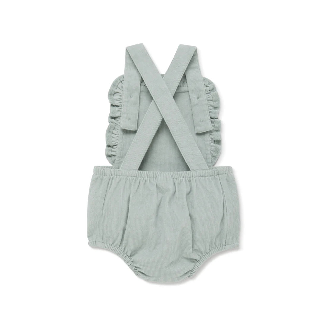 Sage Cord Butterfly Ruffle Playsuit