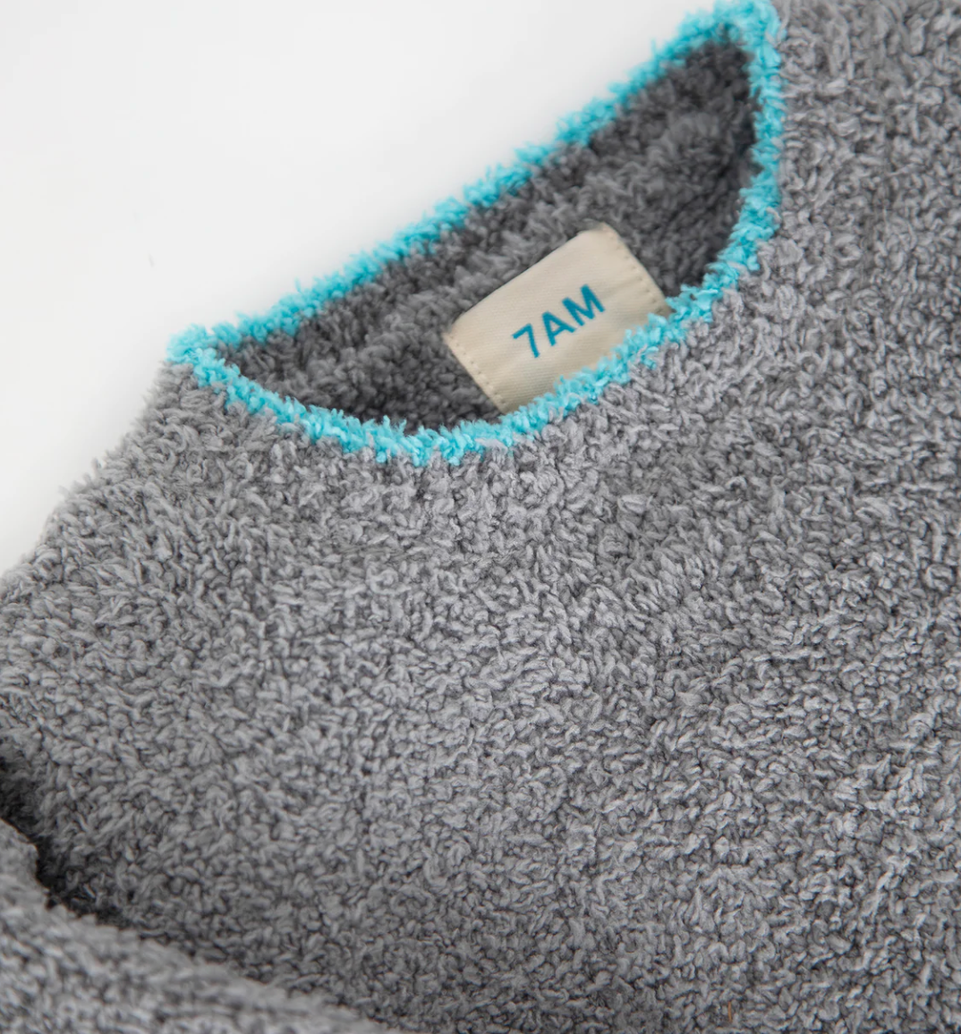 Gris Boxy Sweater - Fuzzy