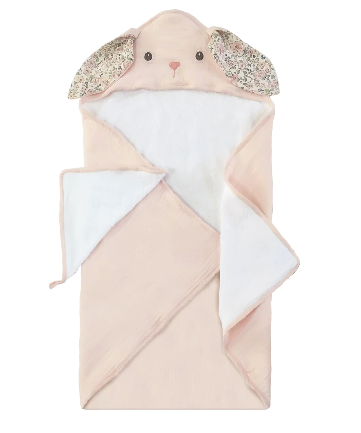 Petit Bunny Terry Muslin Towel/Washcloth Set
