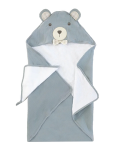 Petit Bear Terry Muslin Towel/Washcloth Set