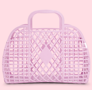 Lilac Retro Basket (Large)