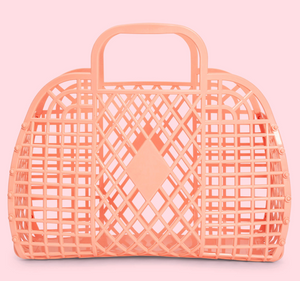 Peach Retro Basket (Large)