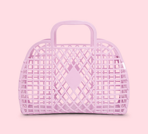 Lilac Retro Basket (Small)