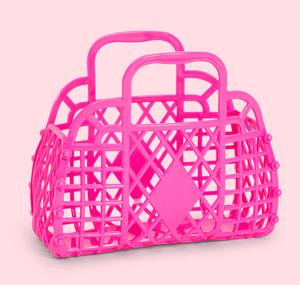 Berry Pink Retro Basket (Mini)