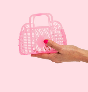 Bubblegum Pink Retro Basket (Mini)
