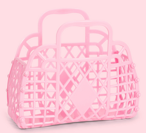 Bubblegum Pink Retro Basket (Mini)