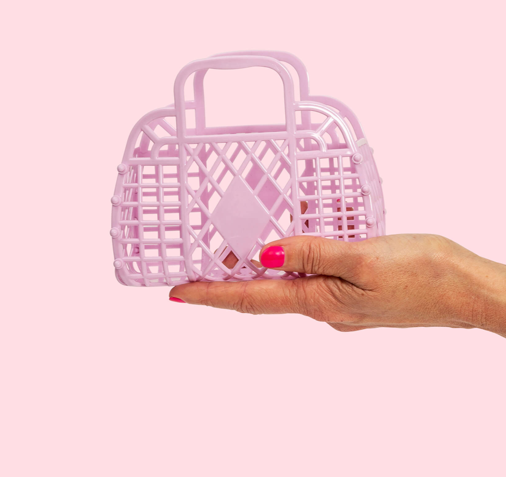 Lilac Retro Basket (Mini)