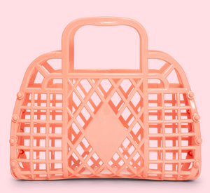 Peach Retro Basket (Mini)