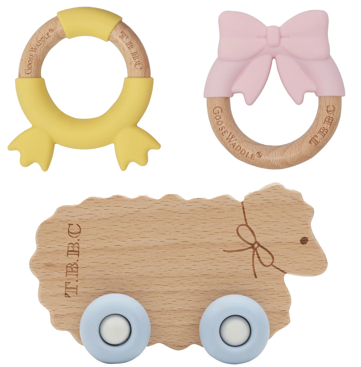 TBBC Pink Bow Teether