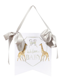 "Welcome Baby" Giraffe Hanger