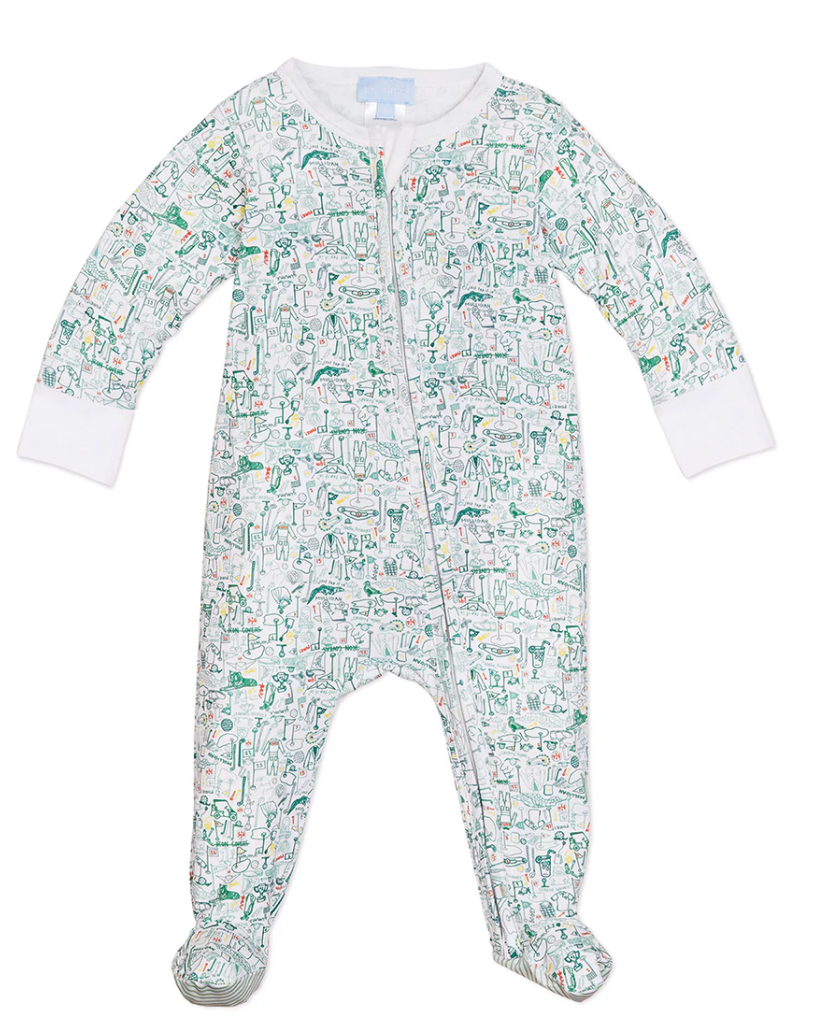 Golf Zip Baby Onesie