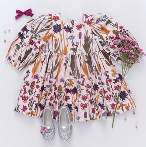 Girls Brooke Dress - Autumn Flowers