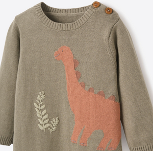 Dinosaur Knit Jumpsuit