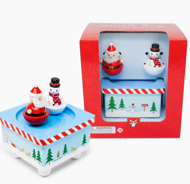 Music Box: Dancing Santa & Snowman