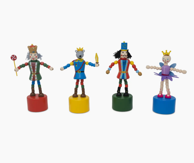 Nutcracker Christmas Push Puppets