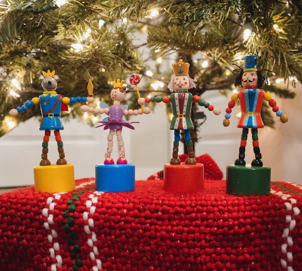 Nutcracker Christmas Push Puppets