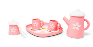 Pink Silicone Tea Set: Flower Power