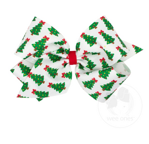 King Christmas Tree Grosgrain Bow