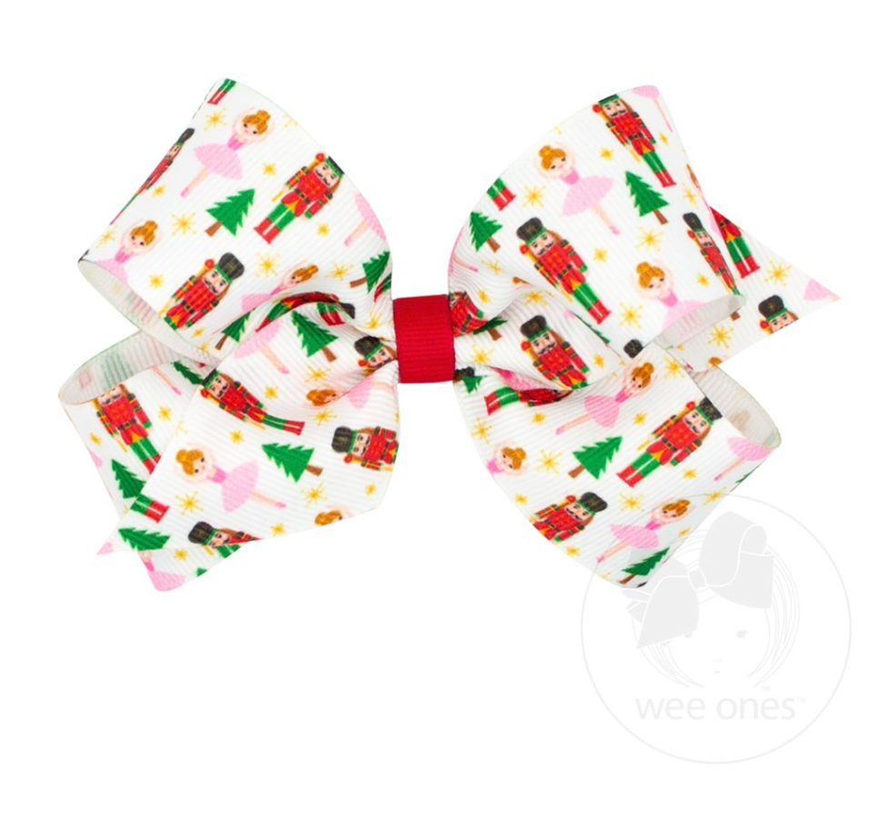 Medium Nutcracker Grosgrain Bow