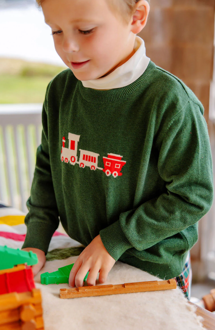 Isaac's Intarsia Sweater - Train Intarsia