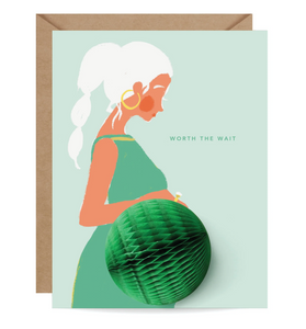 New Baby Bump Pop-up Card