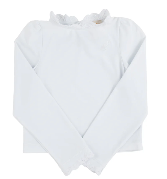 Winnie's Wave Spotter Swim Shirt (UPF 35+) - Worth Avenue White