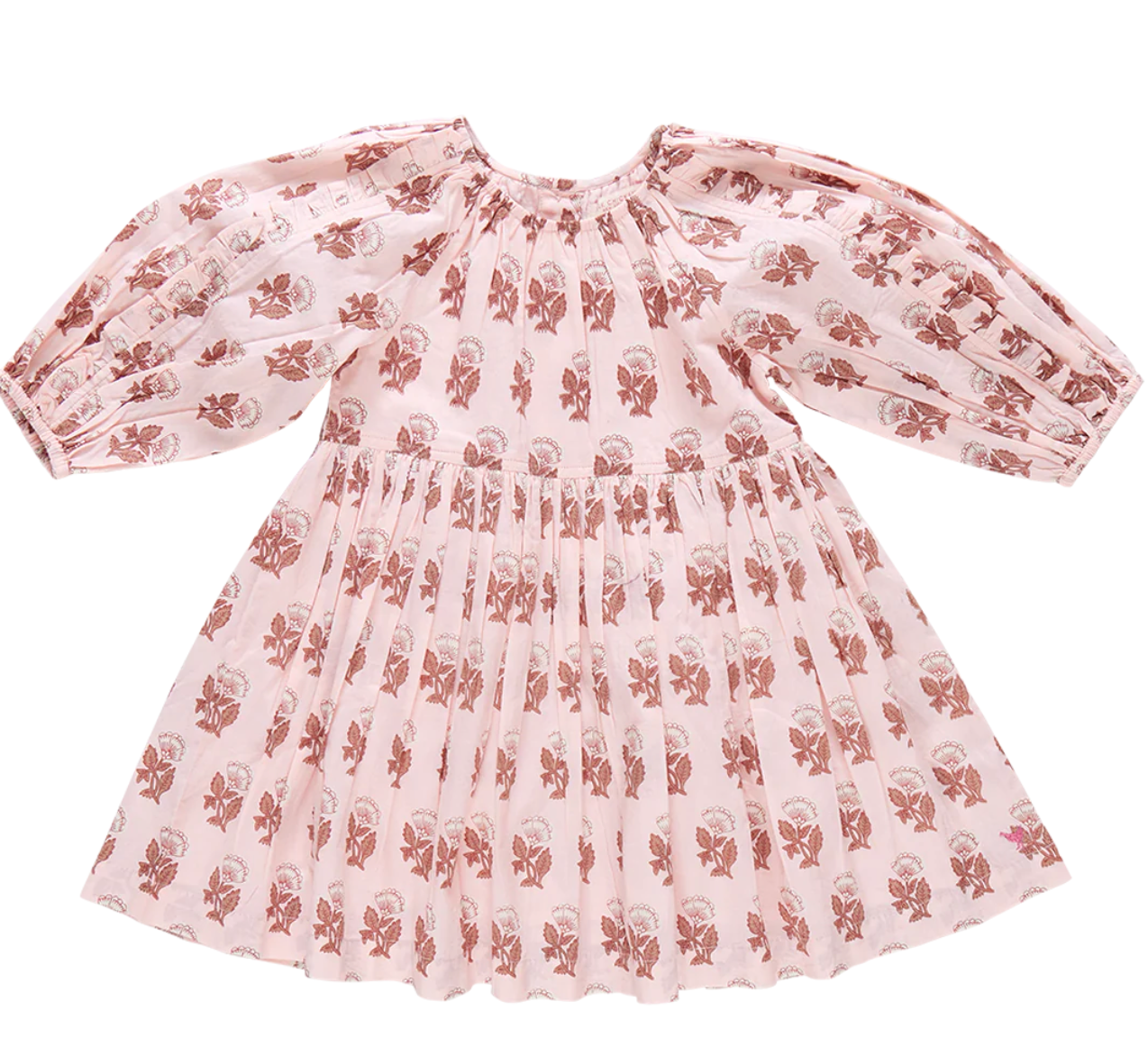 Girls Katya Dress - Pink Flower Drop