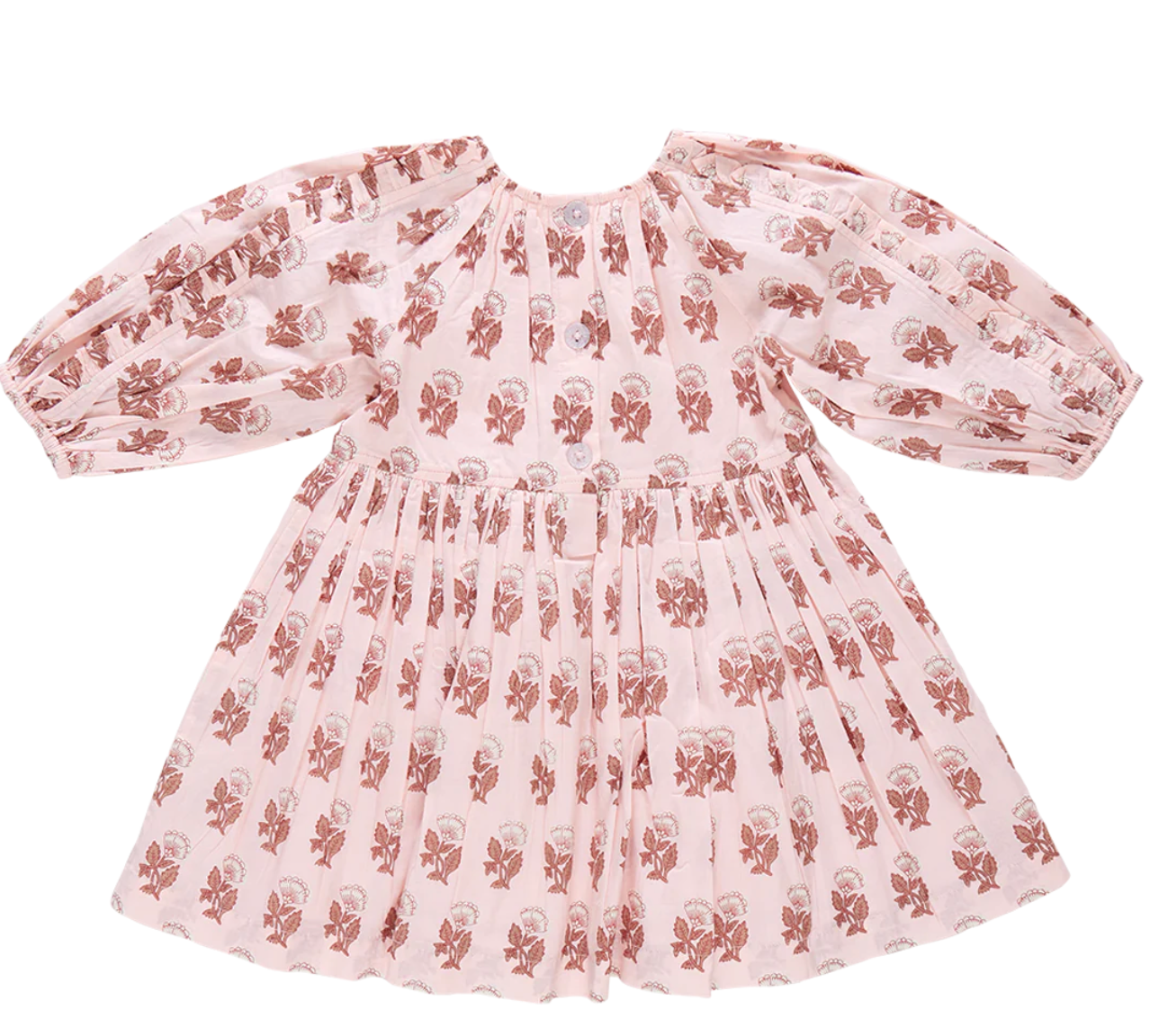 Girls Katya Dress - Pink Flower Drop