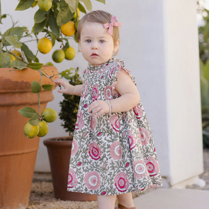 Baby Girls Stevie Dress Set - Pink Lisbon Floral