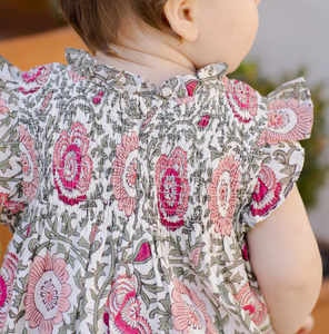 Baby Girls Stevie Dress Set - Pink Lisbon Floral