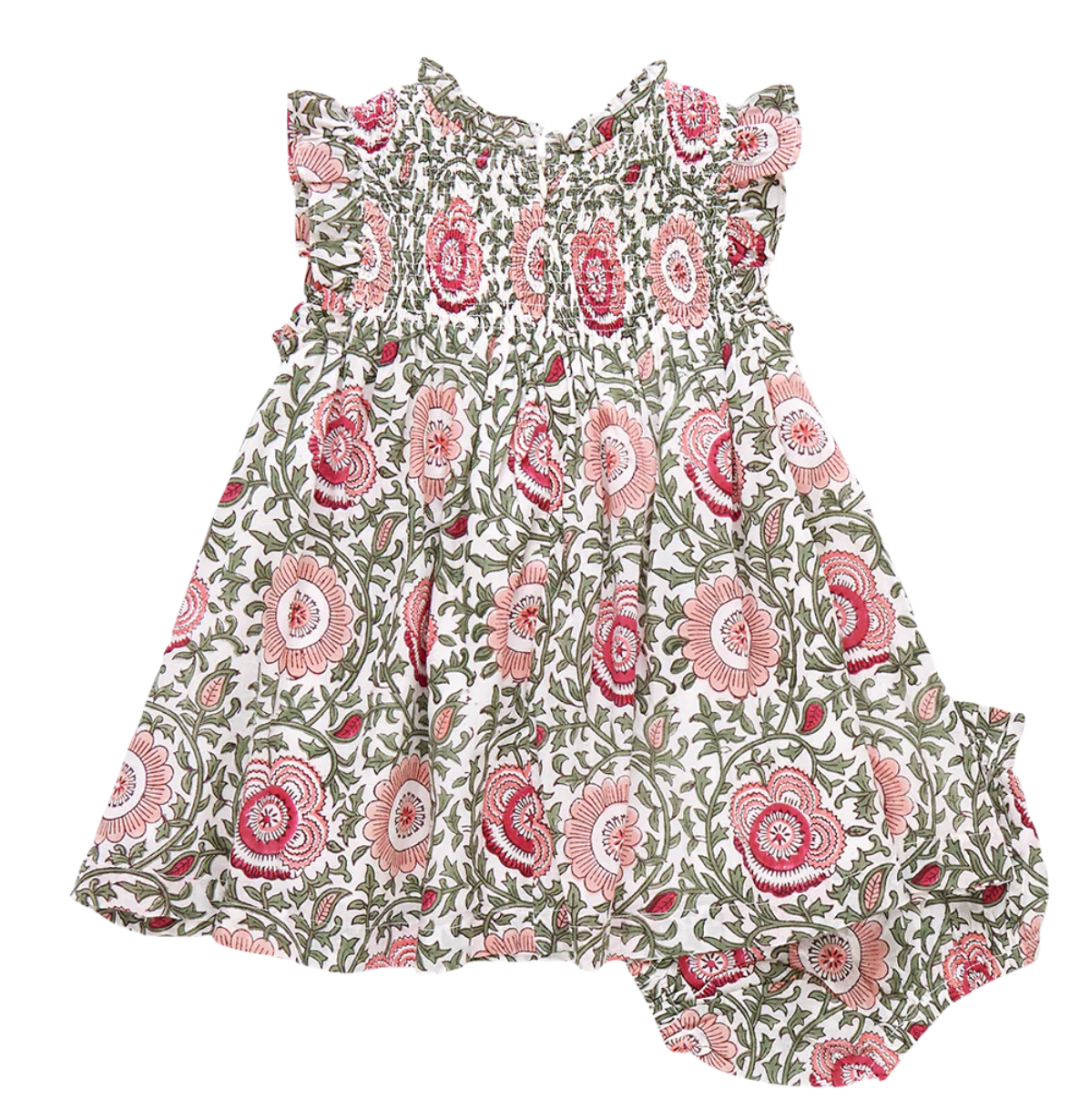 Baby Girls Stevie Dress Set - Pink Lisbon Floral