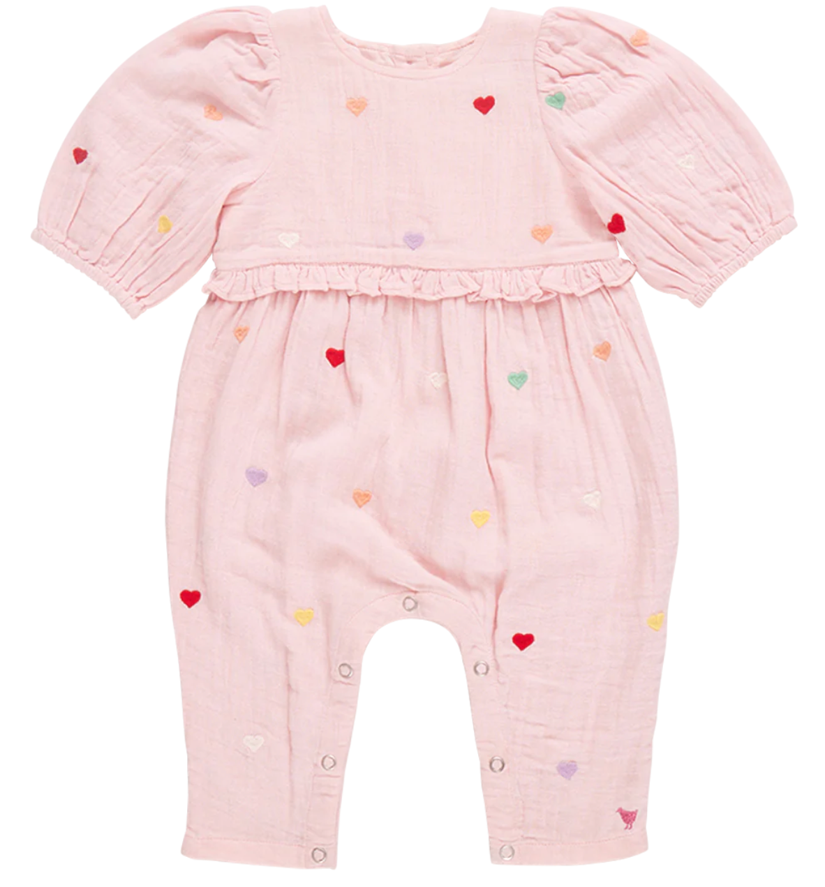 Baby Girls Brooke Jumper - Candy Heart Embroidery