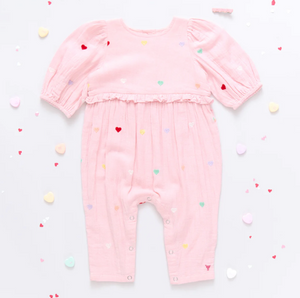 Baby Girls Brooke Jumper - Candy Heart Embroidery